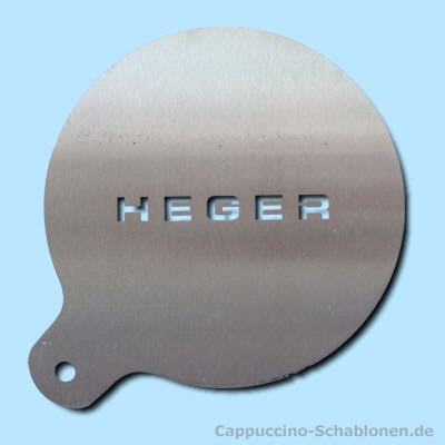 Cappuccino Schablone "HEGER"