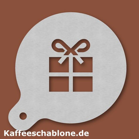 Kaffeeschablone Geschenk aus Edelstahl