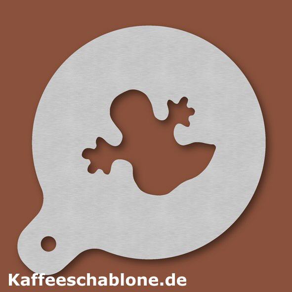 Kaffeeschablone Geist aus Edelstahl