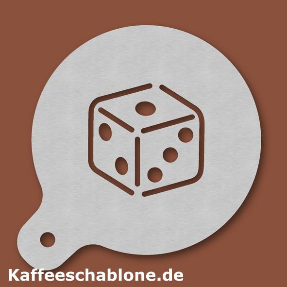 Kaffeeschablone Würfel aus Edelstahl