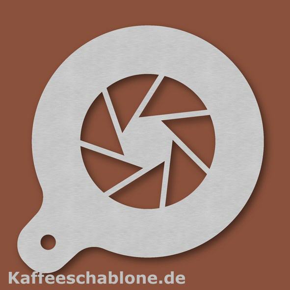 Kaffeeschablone Kameraverschluss aus Edelstahl