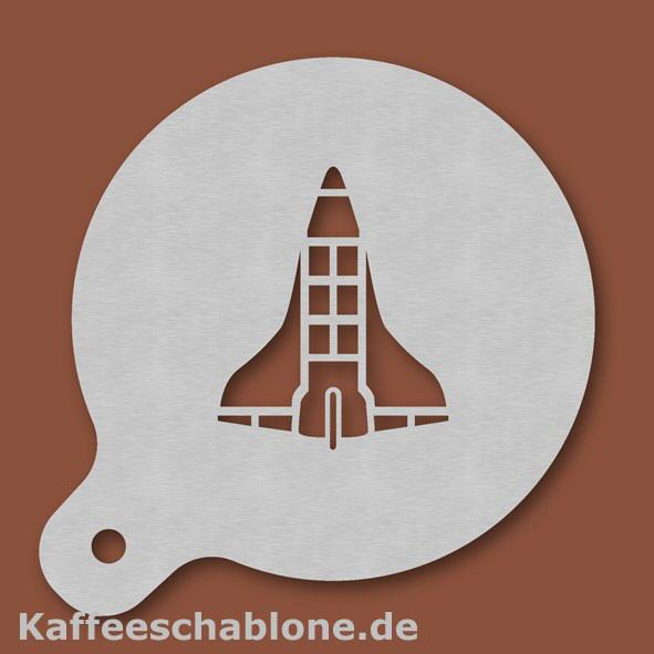 Kaffeeschablone Shuttle aus Edelstahl
