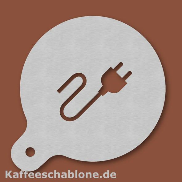 Kaffeeschablone Stromkabel aus Edelstahl
