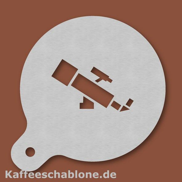 Kaffeeschablone Teleskop aus Edelstahl