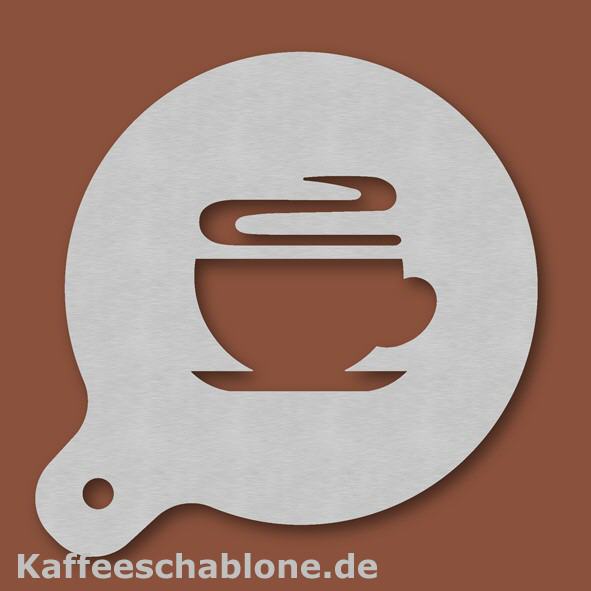 Kaffeeschablone Kaffeetasse aus Edelstahl
