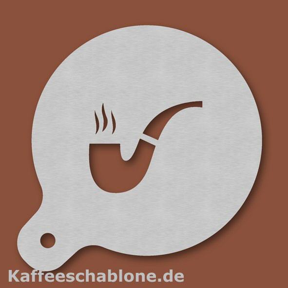 Kaffeeschablone Pfeife aus Edelstahl