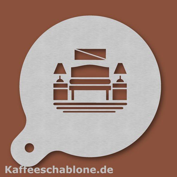 Kaffeeschablone Raumausstatter aus Edelstahl