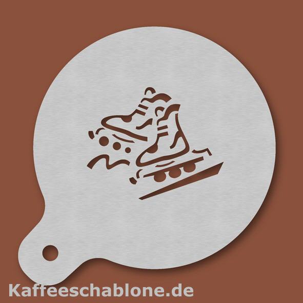 Kaffeeschablone Skater aus Edelstahl