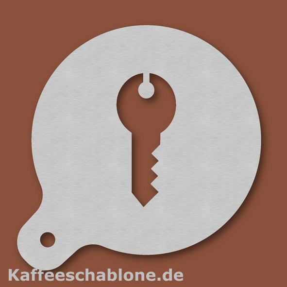 Kaffeeschablone Schl&uuml;ssel aus Edelstahl