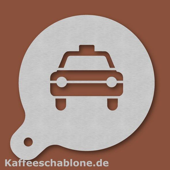 Kaffeeschablone Taxifahrer aus Edelstahl