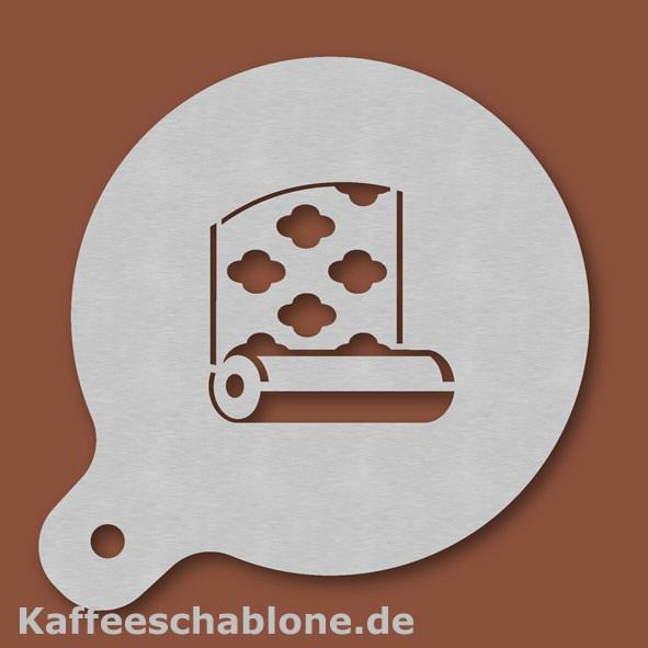 Kaffeeschablone Tapezierer aus Edelstahl