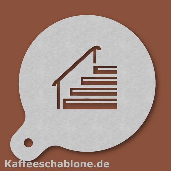 Kaffeeschablone Treppenbauer aus Edelstahl