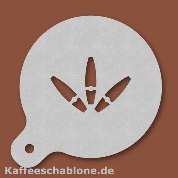 Kaffeeschablone Zigarren aus Edelstahl